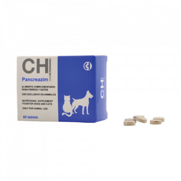 Pancreazim - 60cpr. - Supliment cu enzime vegetale pentru digestie la caini si pisici