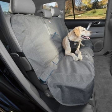 Protectie impermeabila pentru bancheta auto Kurgo Heather - 140cm - Blue & Charcoal Grey - Img 7