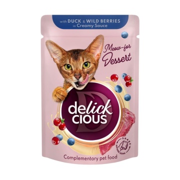 Delickcious Cat - Set Cina si Desert - Supa 2x85g & Bucati in Sos 2x80g - Img 3