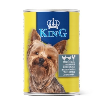 King Dog - conserva cu carne de pasare - 415g