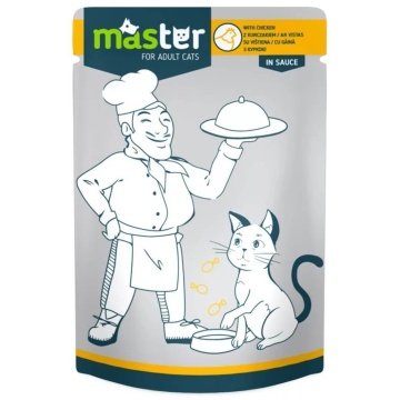 Master Cat - Hrana umeda profesionala - Pui - 80g