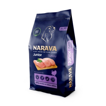 Narava Junior All Size - Hrana uscata premium - Curcan - 15kg