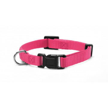 Zgarda reglabila, nylon - S - Roz