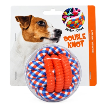 Minge cauciuc, cu franghie - Double Knot