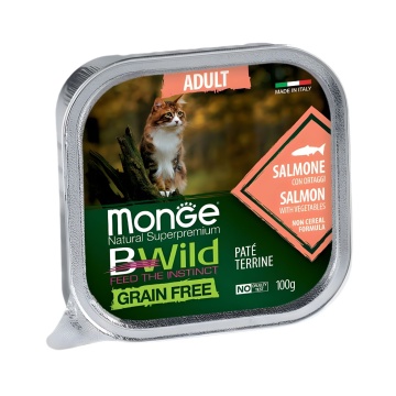 Monge BWild Pate Cat - Hrana umeda super-premium - Somon - 100g