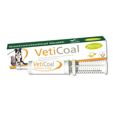 VetiCoal - 60ml - Pasta cu carbune activ pentru digestie la caini, pisici si animale mici