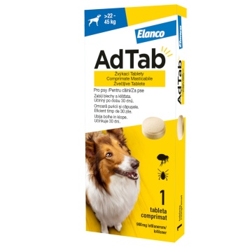 AdTab Dog 900mg (22-45kg) - Comprimate antiparazitare - 1cpr.