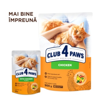 Club 4 Paws Premium - Hrana umeda pentru pisici adulte - Pui - 85g - Img 5