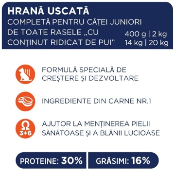 Club 4 Paws Puppy - Hrana uscata premium - Pui - 14kg - Img 2