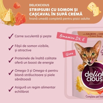 Delickcious Cat - Set Cina si Desert - Supa 2x85g & Bucati in Sos 2x80g - Img 8