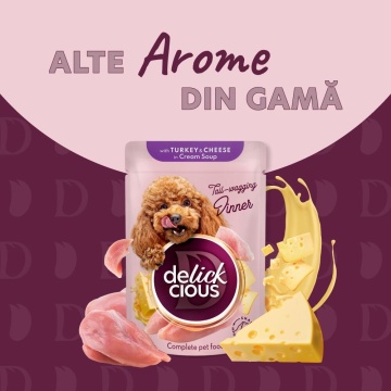 Delickcious Dog - Fasii de Somon & Morcov in Supa Cremoasa - 85g - Img 5