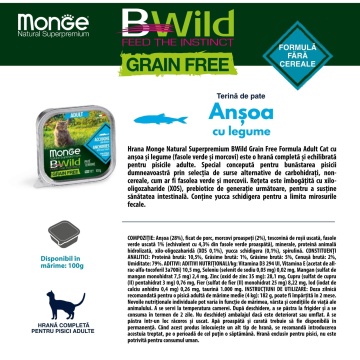 Monge BWild Pate Cat - Hrana umeda super-premium - Ansoa - 100g - Img 2