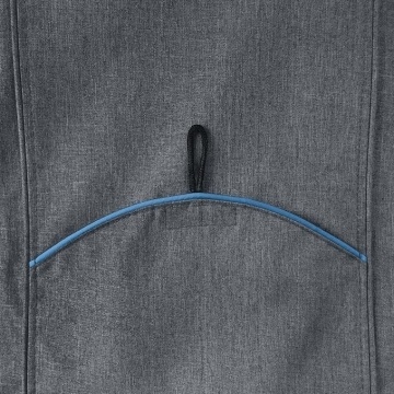 Protectie impermeabila pentru bancheta auto Kurgo Heather - 140cm - Blue & Charcoal Grey - Img 6