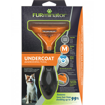 Trimmer profesional Furminator caini, blana lunga - M - Img 1