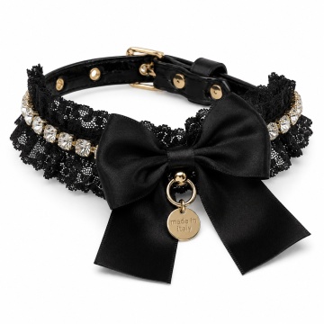 Zgarda Vania - 25cm - Negru