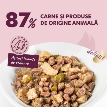 Delickcious Cat - Bucati de Miel, Pui & Fasole Verde in Aspic - 85g - Img 3