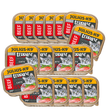 Pachet economic Julius K9 Cat - Terine cu vita - 16 x 100g