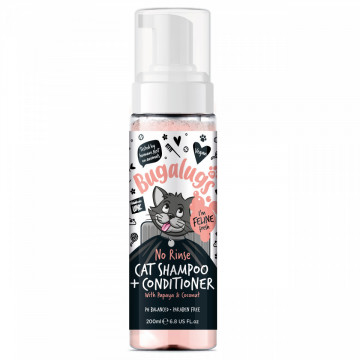 Sampon Bugalugs Cat No Rinse - 200ml - Img 3