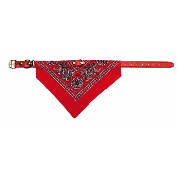 Zgarda piele, cu bandana - M - Img 2