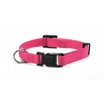Zgarda reglabila nylon - XS - Roz