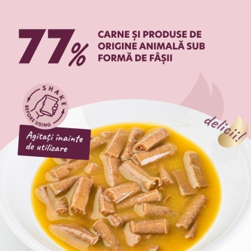 Delickcious Cat - Fasii de Rata & Dovleac in Supa Cremoasa - 85g - Img 2