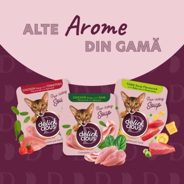 Delickcious Cat - Supa de Sardine cu Creveti si Dovleac - 80g - Img 5
