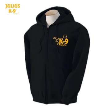 Hanorac cu gluga si fermoar K9 Unit - Julius K9 - Negru - XXL