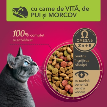 My Love Adult Cat - Hrana uscata completa - Pui, Vita si Legume - 300g - Img 2