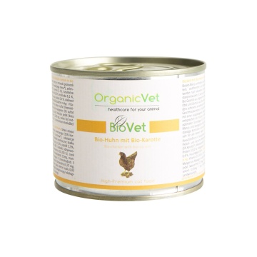 OrganicVet Feline - Pui & Morcov - 200g