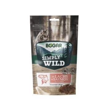 Recompense pentru pisici - Bogar Simply Wild - Chips - Somon - 50 g