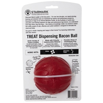 Starmark Bacon Ball - Jucarie Interactiva pentru Caini - M - Img 2