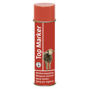 Top Marker Rosu - Spray marcaj rapid pentru oi