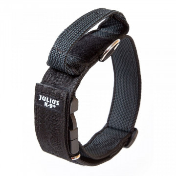 Zgarda JK9 Color & Gray, maner si inchidere siguranta - 40mm - Gri