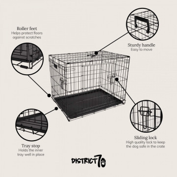 Cusca pliabila District 70 Crate - XXL - Img 3