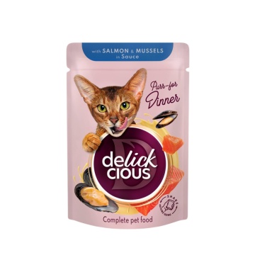 Delickcious Cat - Set Flowpack - 4 Plicuri - 4x85g - Img 4
