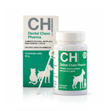Dental Chem Pharma - 50g - Supliment igiena orala, placa bacteriana si tartru pentru caini si pisici