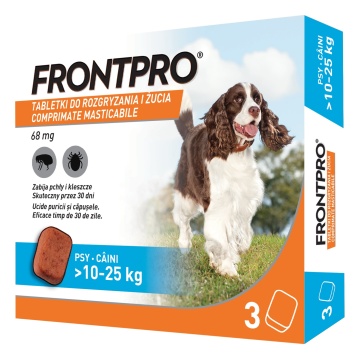 FrontPro L 68 mg (10-25kg) - Comprimate antiparazitare - 3cpr.