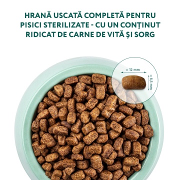 Optimeal Cat Sterilised - Hrana uscata super-premium - Vita si Sorg - 1.5kg - Img 7