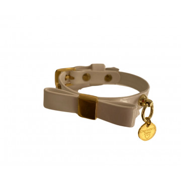 Zgarda Ella - 25cm - Alb