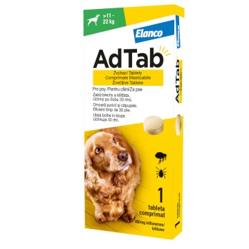 AdTab Dog 450mg (11-22kg) - Comprimate antiparazitare - 1cpr.
