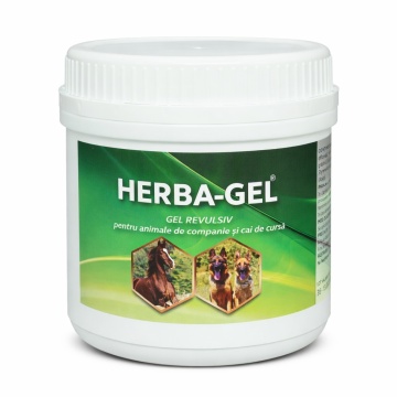 Herba-Gel - 1kg - Gel revulsiv cu extracte vegetale pentru suport musculo-articular la animale