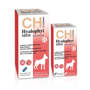 Hyalophyt MSM Medium - 120cpr. - Supliment articulatii si mobilitate pentru caini de talie medie