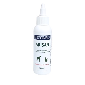 Micromed Vet Arisan - 100ml - Gel cu argint coloidal pentru rani si afectiuni dermatologice