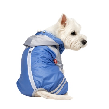 Pelerina ploaie, dungi flourescente - Albastru - XS