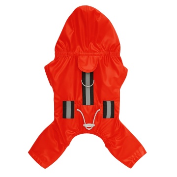 Pelerina ploaie, flourescenta - XS - Rosu