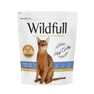Wildfull Cat Sterilized, Light - Hrana uscata ultra-premium - Pui - 1.5kg