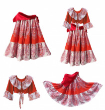 Costum etno tiganesc, fete 3- 10 ani