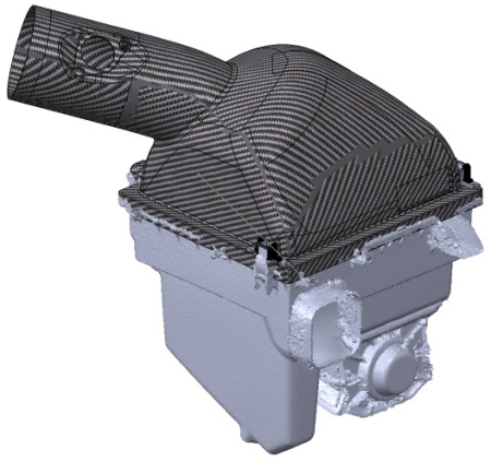 Airbox cassa filtro aria superiore Forge in carbonio Yaris GR - Img 4