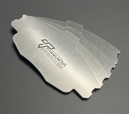 Titanium-PRO Schermature in titanio pastiglie freno Clio 1.8 16v / 2.0 Williams (anteriori) - Img 3