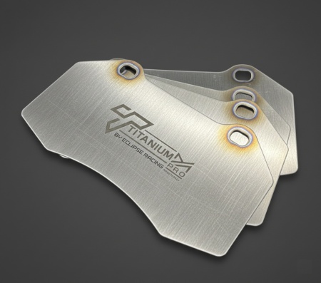 Titanium-PRO Schermature in titanio pastiglie freno Clio 3 RS (anteriori) - Img 3